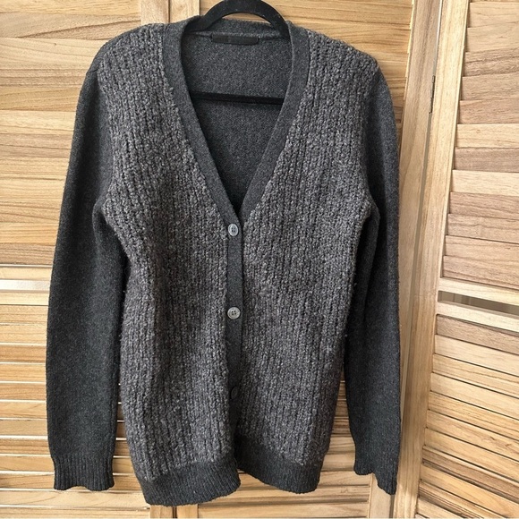 Jenni Kayne Wool Cardigan in Charcol Gray Size M - Picture 1 of 13